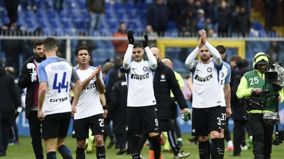 Sampdoria-Inter - Il 5 è un ritorno, il 4 il numero che fa scattare la festa. Lo 0 esalta la mediana, il 3 e il 6 la difesa 
