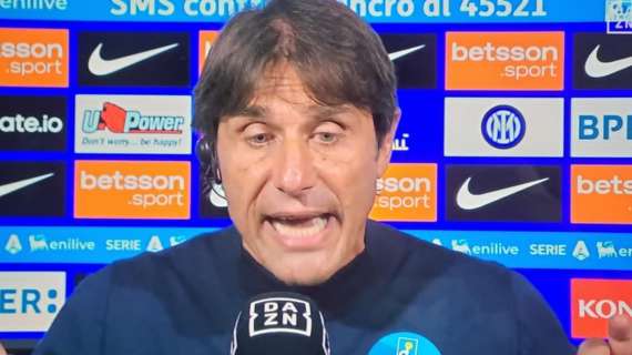 Napoli, Conte furioso a DAZN: "Errore clamoroso sul rigore, che significa che il VAR non può intervenire?"