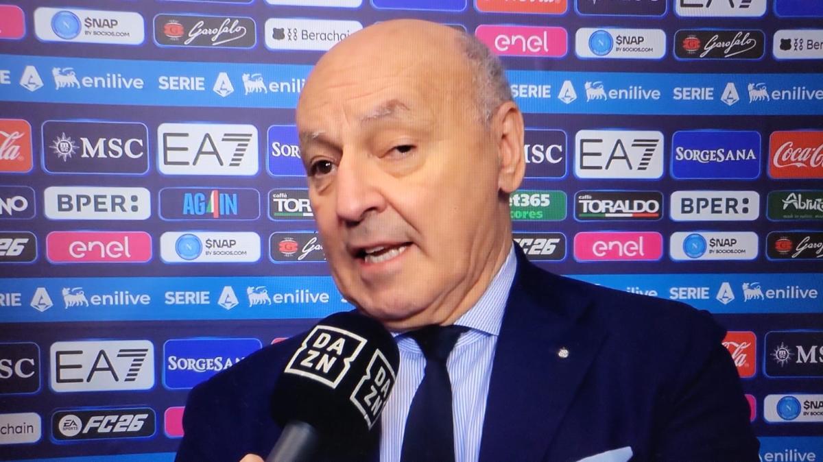 Marotta: "Rocchi dice 'basta rigorini', valutate voi... In spogliatoio c'era incazzatura. Lautaro-Conte? Sorvolo"