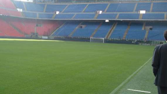 C'è Milan-Inter e il prato del Meazza si rifà il trucco