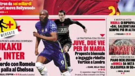 Prima GdS - Lukaku: sì, Inter. Accordo con Romelu, ora palla al Chelsea