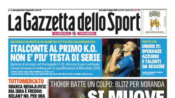 Prime pagine - Thohir batte un colpo: blitz per Miranda. Pressing anti Milan su Kondogbia. Mancini apre a JoJo