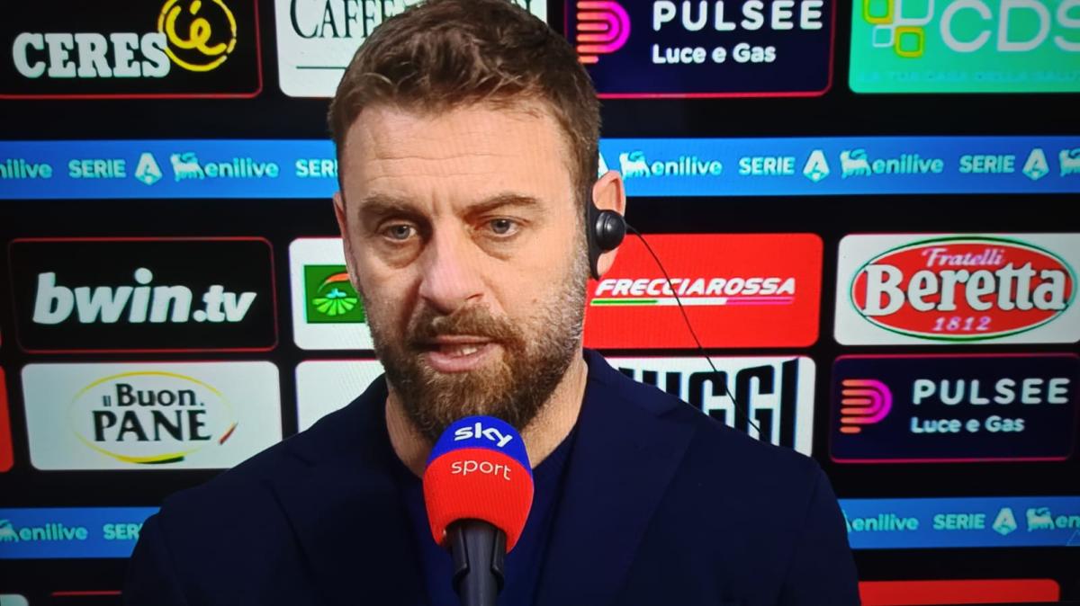 Genoa, De Rossi a Sky: "L'Inter è forte, ti palleggia in faccia. Noi vicini alla nostra perfezione attuale"