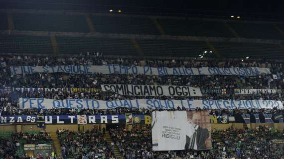 Dopo la partita, Curva Nord ancora contro Fassone