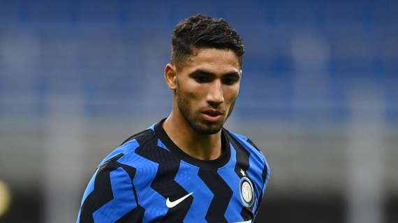 Achraf Hakimi si prepara col sorriso all'esordio in campionato contro la Fiorentina