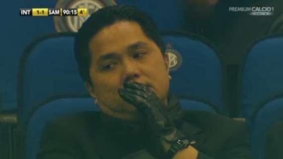 FOTO - Thohir amareggiato dopo il pareggio di Renan