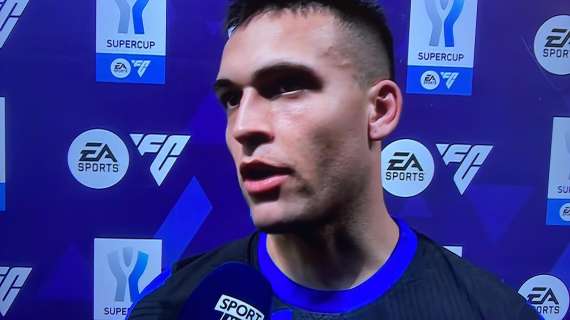 Lautaro, Man of the Match: "Orgoglioso di questa squadra. La Supercoppa era un obiettivo"