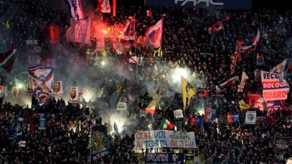 Qui Bologna, sono 600 i tifosi rossoblù attesi sabato