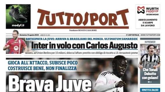 Prima TS - In volo con Carlos Augusto, l'Inter anticipa la Juventus. Gosens sblocca l'affare