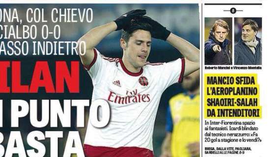 Prime pagine - Mancini blinda Icardi, ma se parte ne chiede tre. Esame Fiorentina, sfida Shaqiri-Salah