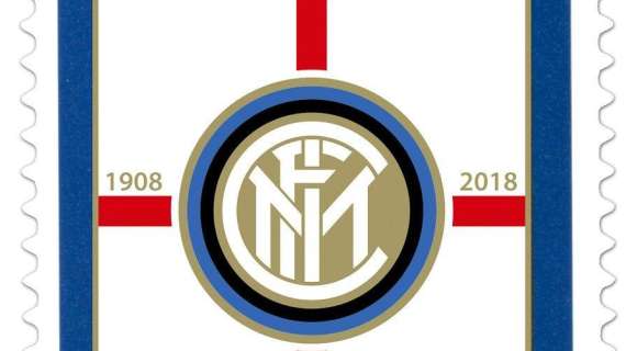FOTO - Inter, emesso il francobollo celebrativo per i 110 anni 