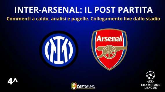 Rivivi la diretta! Il POST PARTITA di INTER-ARSENAL. Collegamento da San Siro e conferenza di Inzaghi