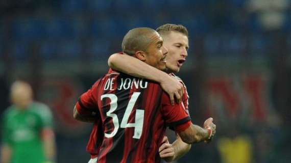 Tim Cup: De Jong, passa il Milan. Sassuolo ko all'86'