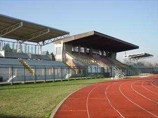 Le tribune dello stadio &quot;Citt&agrave; di Meda&quot;