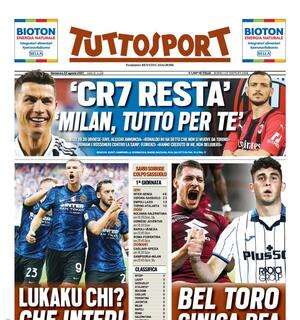 Prima pagina TS - Lukaku chi? Che Inter!