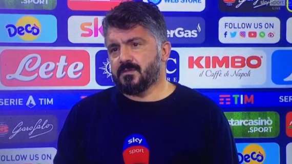 Napoli, Gattuso: "La squadra da battere è l'Inter, fortissima. Juve abituata a vincere. Arriveranno in alto"
