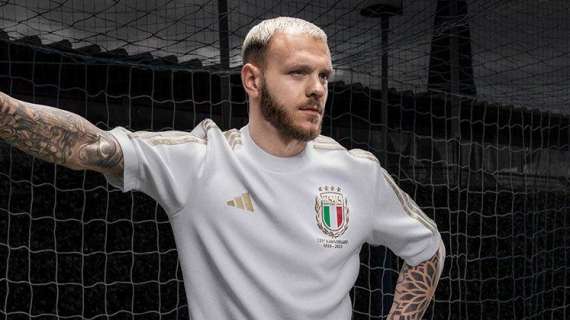 Nazionale, Dimarco testimonial per la maglia speciale dei 125 anni della Federcalcio