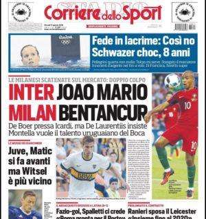 Prima CdS - Inter-Joao Mario. De Boer pressa Icardi