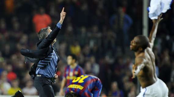 Mourinho ricorda il suo Inter-Barcellona... e il fischio finale al Camp Nou con la folle esultanza: "Non avrebbe potuto essere più epico"