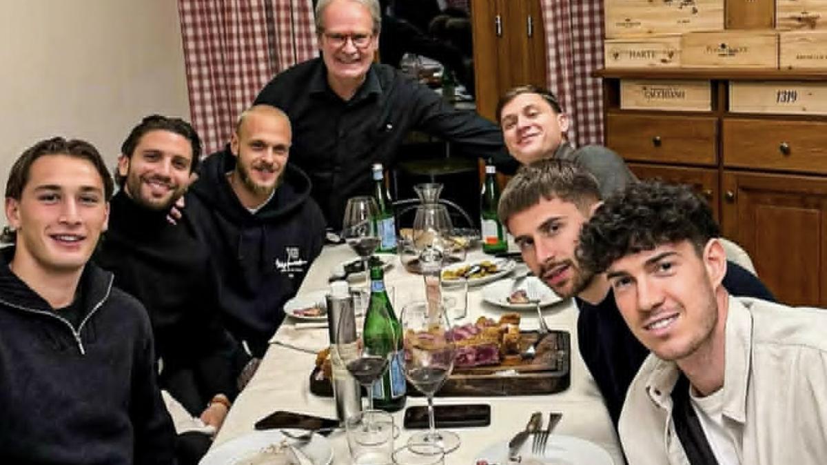 Vicario, prove di Inter... in Nazionale: cena in compagnia di Bastoni, Barella, Esposito e Dimarco