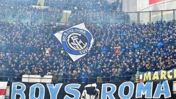 La Curva Nord Milano festeggia i 40 anni dei Boys Roma: "Esempio di passione"