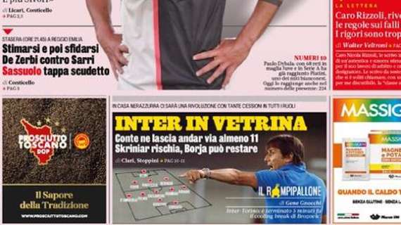 Prima GdS - Inter in vetrina: Skriniar rischia, Borja può restare