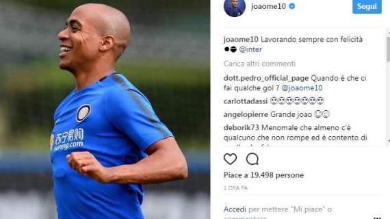 Joao Mario: "Lavorando sempre con felicità"