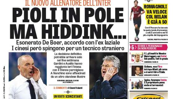 Prima GdS - Pioli in pole, ma Hiddink... Accordo con l'ex laziale, i cinesi però vogliono un tecnico straniero