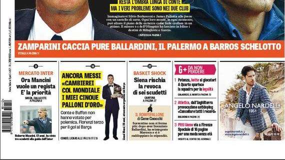 Prime Pagine - Adesso Mancini vuole un regista. Tra Inter e Jovetic tira aria di divorzio. Addio a giugno?  