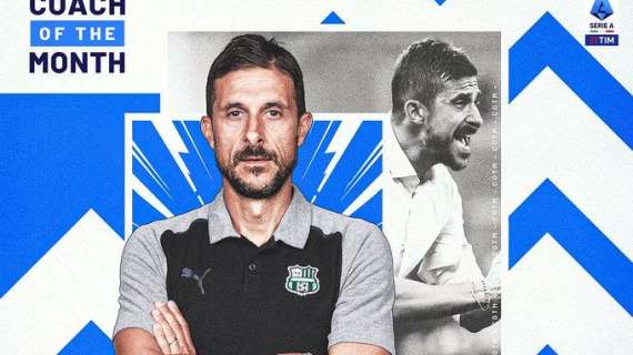 Serie A, Alessio Dionisi del Sassuolo è il Coach of the Month di settembre