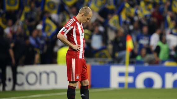 Robben out in allenamento, rischia di saltare l'Inter