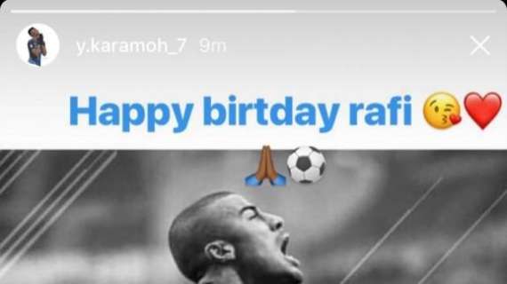 Karamoh festeggia Rafinha: "Happy birthday, Rafi"