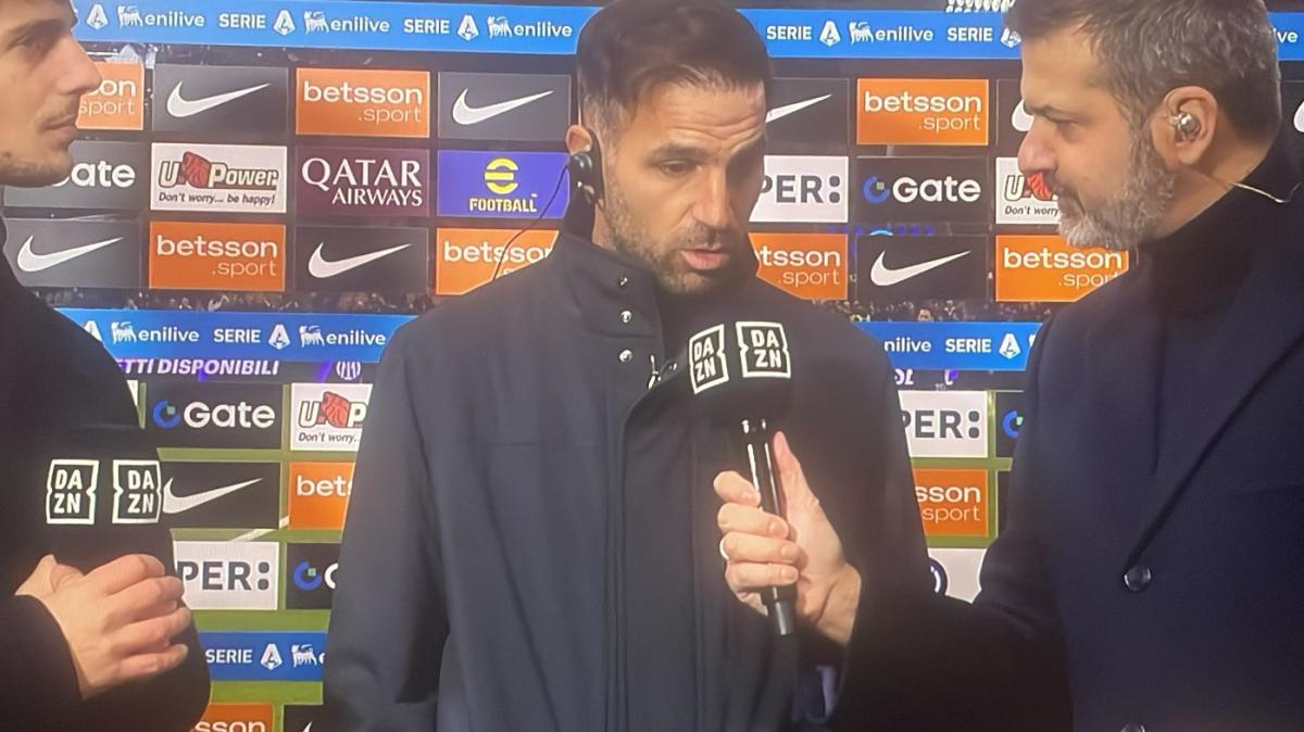 Como, Fabregas a DAZN: "Inter squadra top. Sarà importante pressare Calhanoglu, è il motore della squadra"
