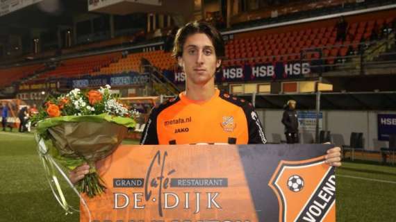 Samuele Mulattieri mvp di Volendam-Dodrecht. Per lui due premi... originali