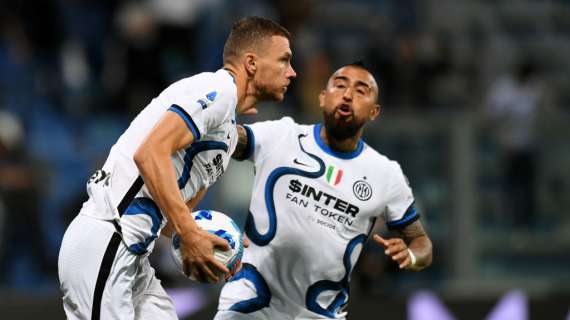 Sassuolo-Inter, le pagelle - Dzeko domina la scena, Lautaro lukakiano