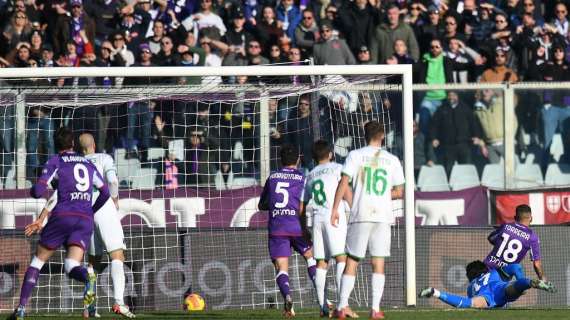 La Fiorentina rimonta il Sassuolo: il lunch match del Franchi finisce 2-2