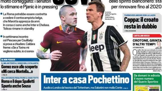 Prima TS - Inter, Ausilio da Pochettino, Sabatini su Conte. Juve, Marotta su Nainggolan, Pjanic lo pressa