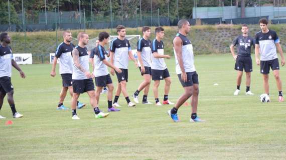 Prima seduta di allenamento verso l'Atalanta