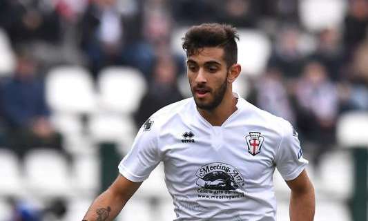 Palazzi gol, prima firma con la maglia della Pro Vercelli