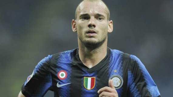 Sneijder e i grandi applausi dei tifosi nerazzurri