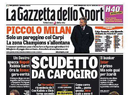 Prime pagine - Inter, la difesa è un bunker. Ma per il titolo serve Icardi. La Juve di nuovo su Guarin