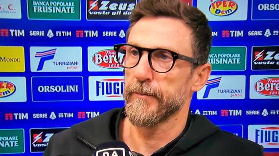 Frosinone, Di Francesco a DAZN: "Risultato bugiardo. Stasera riflettori sull'Inter, l'abbiamo messa in difficoltà"