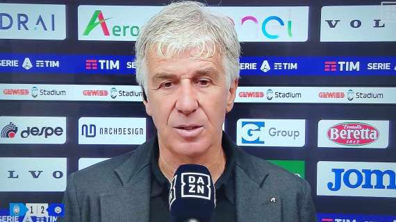 Atalanta, Gasperini a DAZN: "Diamo merito all'Inter, è forte e ti può sempre castigare. Rigore? Polli noi"