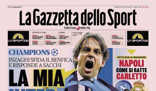 Prima GdS - La mia Inter è europea: Inzaghi sfida il Benfica e risponde a Sacchi