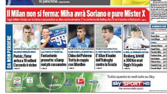 Prime Pagine - L'Inter arriva a 19 milioni per Perisic. Melina del Wolfsburg ma si chiude a breve. E rispunta Ghoulam