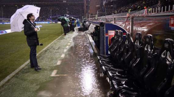 CdS - Allerta meteo, Sampdoria-Inter resta in forse. E non si potrebbe recuperare lunedì per un motivo