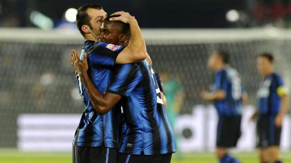 Pandev ed Eto&#039;o, protagonisti delle prime due reti