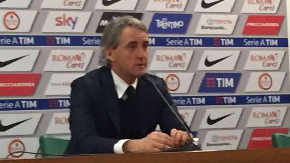 Mancini in conferenza: "Biabia scelto da giorni. UCL, siamo in corsa"