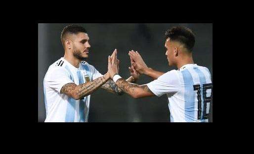 InterNazionali - L'Argentina regola 2-0 il Messico. Staffetta Martinez-Icardi