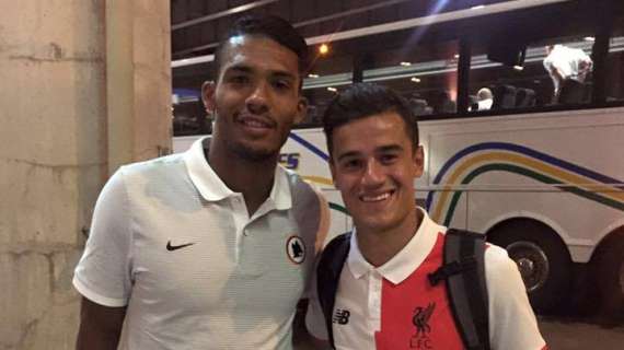 Juan Jesus riabbraccia Coutinho: "Bello rivederti" 